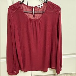 Pleione Sheer Blouse- size large